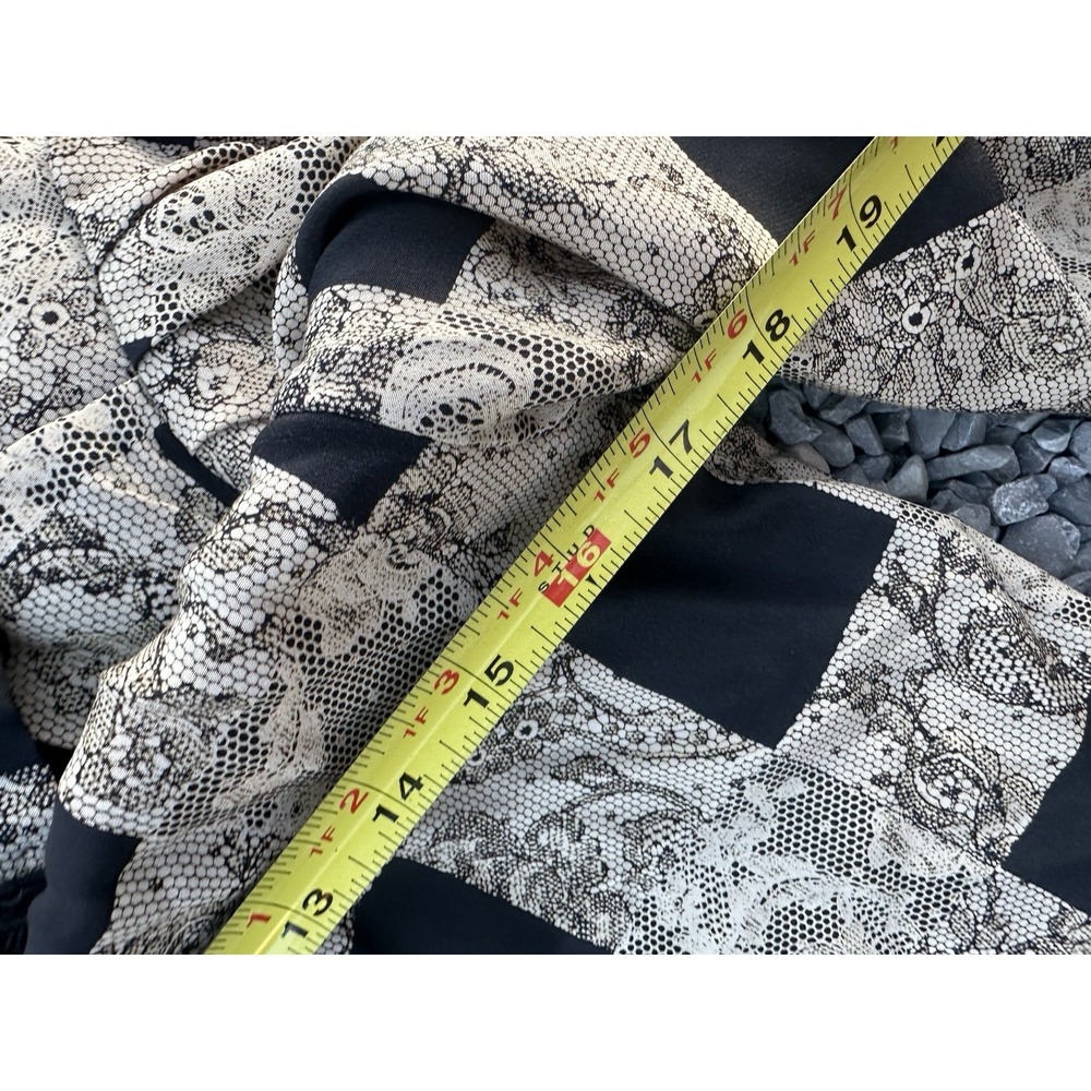 VTG Peggy Jennings Pure Silk Skirt And Top Set Checkered Western Style Lace Size - Picture 8 of 10